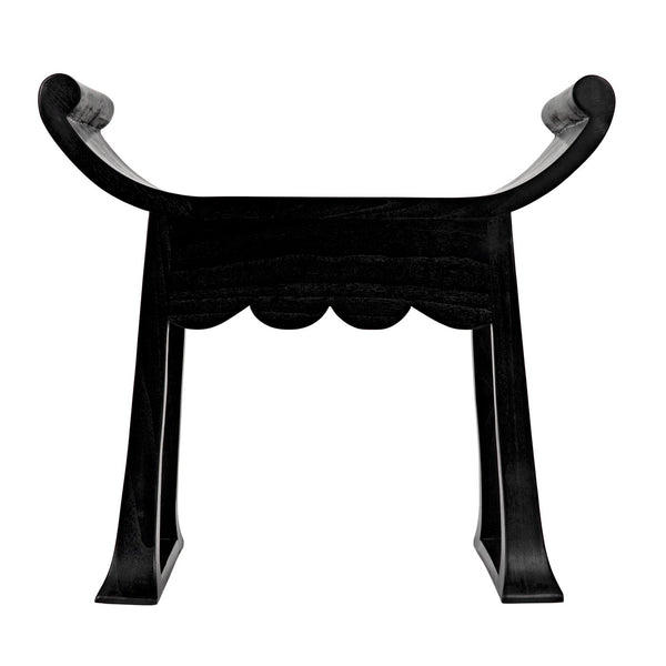 Wey Stool, Charcoal Black-Noir Furniture-Blue Hand Home