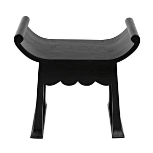 Wey Stool, Charcoal Black-Noir Furniture-Blue Hand Home