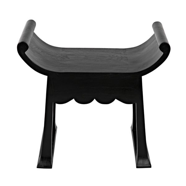 Wey Stool, Charcoal Black-Noir Furniture-Blue Hand Home