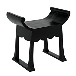 Wey Stool, Charcoal Black-Noir Furniture-Blue Hand Home