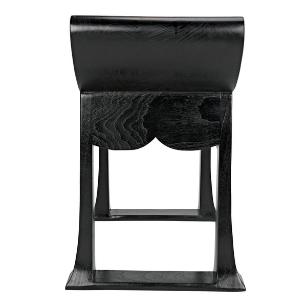 Wey Stool, Charcoal Black-Noir Furniture-Blue Hand Home