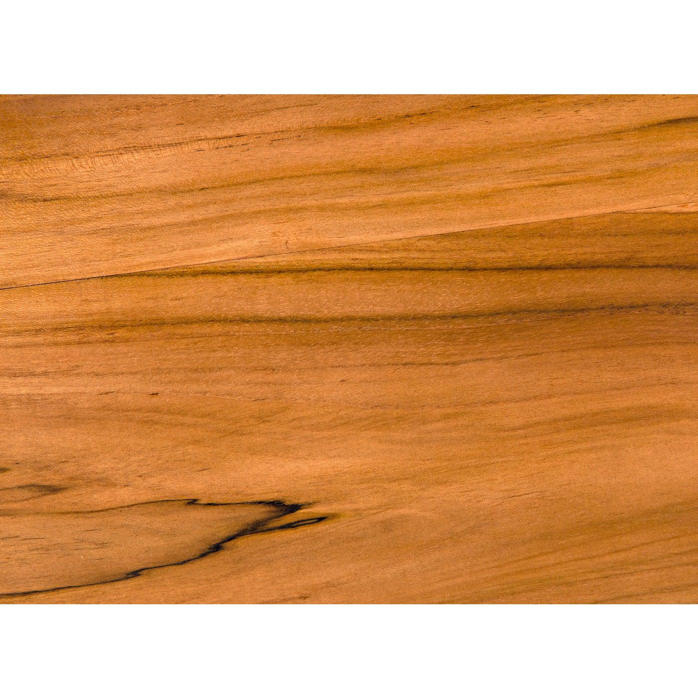 Portofino Chaise, Teak with Black Cotton
