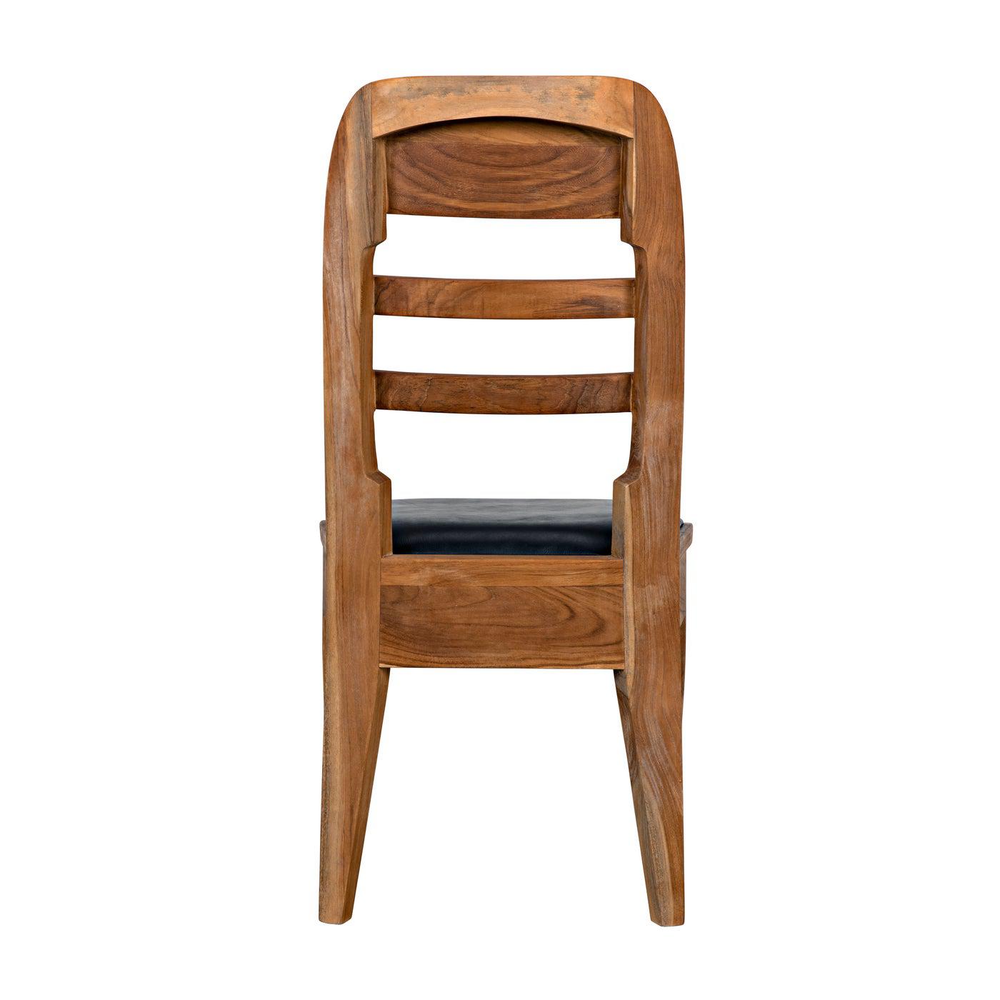 Laila Chair, Teak with Leather