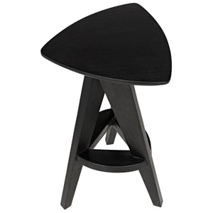 Noir Furniture Twist Counter Stool, Charcoal Black-Noir Furniture-Blue Hand Home