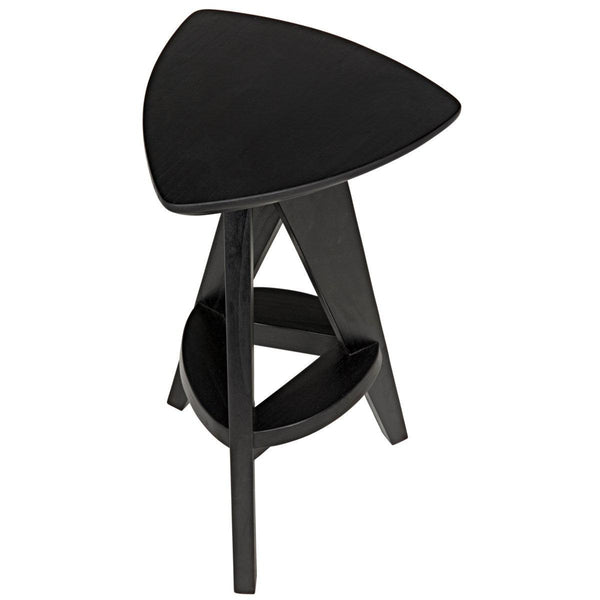 Noir Furniture Twist Counter Stool, Charcoal Black-Noir Furniture-Blue Hand Home