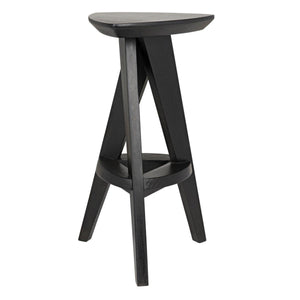 Noir Furniture Twist Counter Stool, Charcoal Black-Noir Furniture-Blue Hand Home