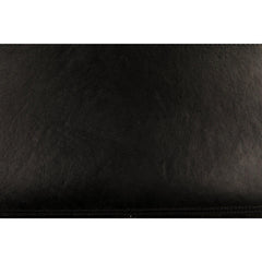 Clancy Chair with Leather, Charcoal Black