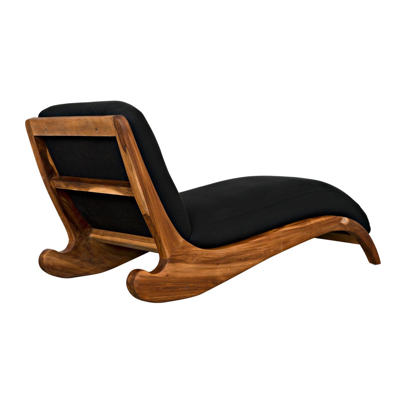 Kurosava Lounge, Teak with Black Fabric