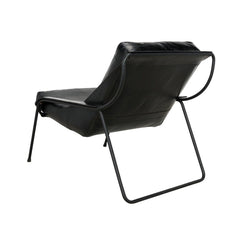Mr. Malcom Chair, Leather with Metal
