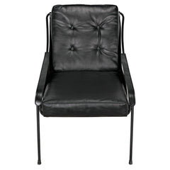 Mr. Malcom Chair, Leather with Metal