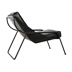 Mr. Malcom Chair, Leather with Metal