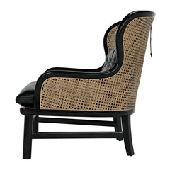 Marabu Chair, Charcoal Black with Leather