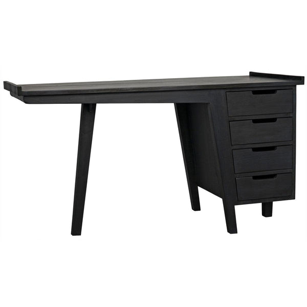 Noir Furniture Kennedy Desk, Charcoal Black-Noir Furniture-Blue Hand Home