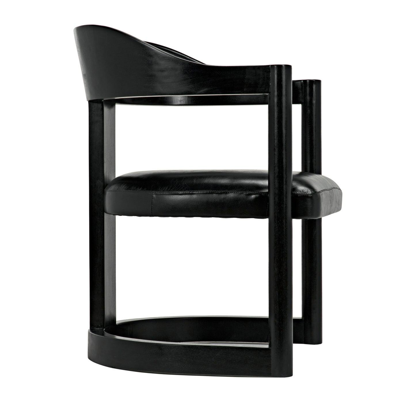 Mccormick Chair, Charcoal Black-Noir Furniture-Blue Hand Home