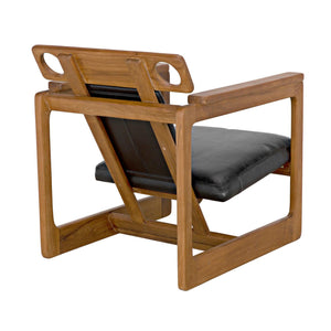Buraco Relax Chair, Teak-Noir Furniture-Blue Hand Home