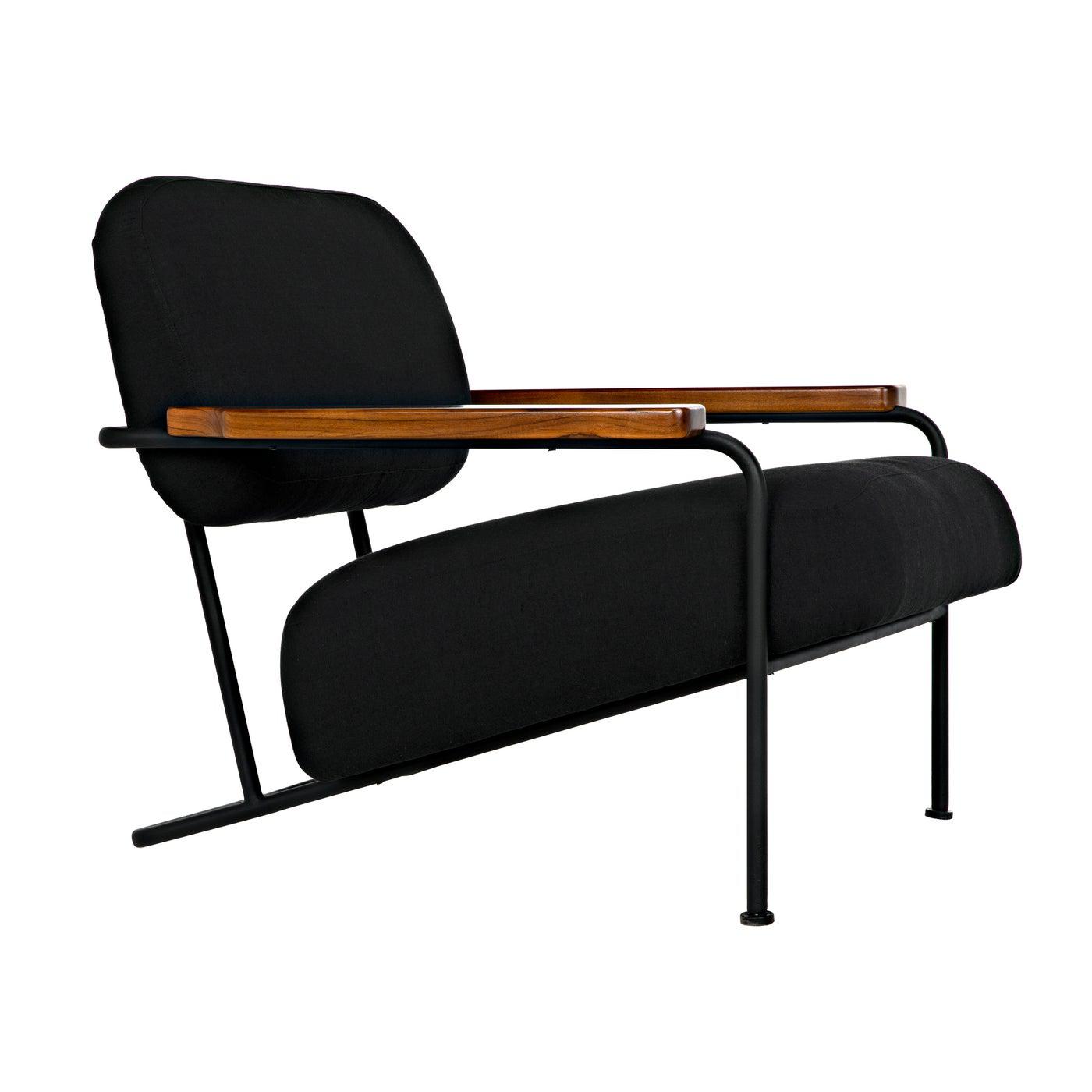 Zeus Chair with Black Cotton Fabric