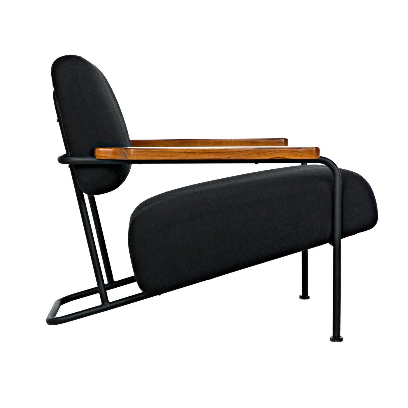 Zeus Chair with Black Cotton Fabric
