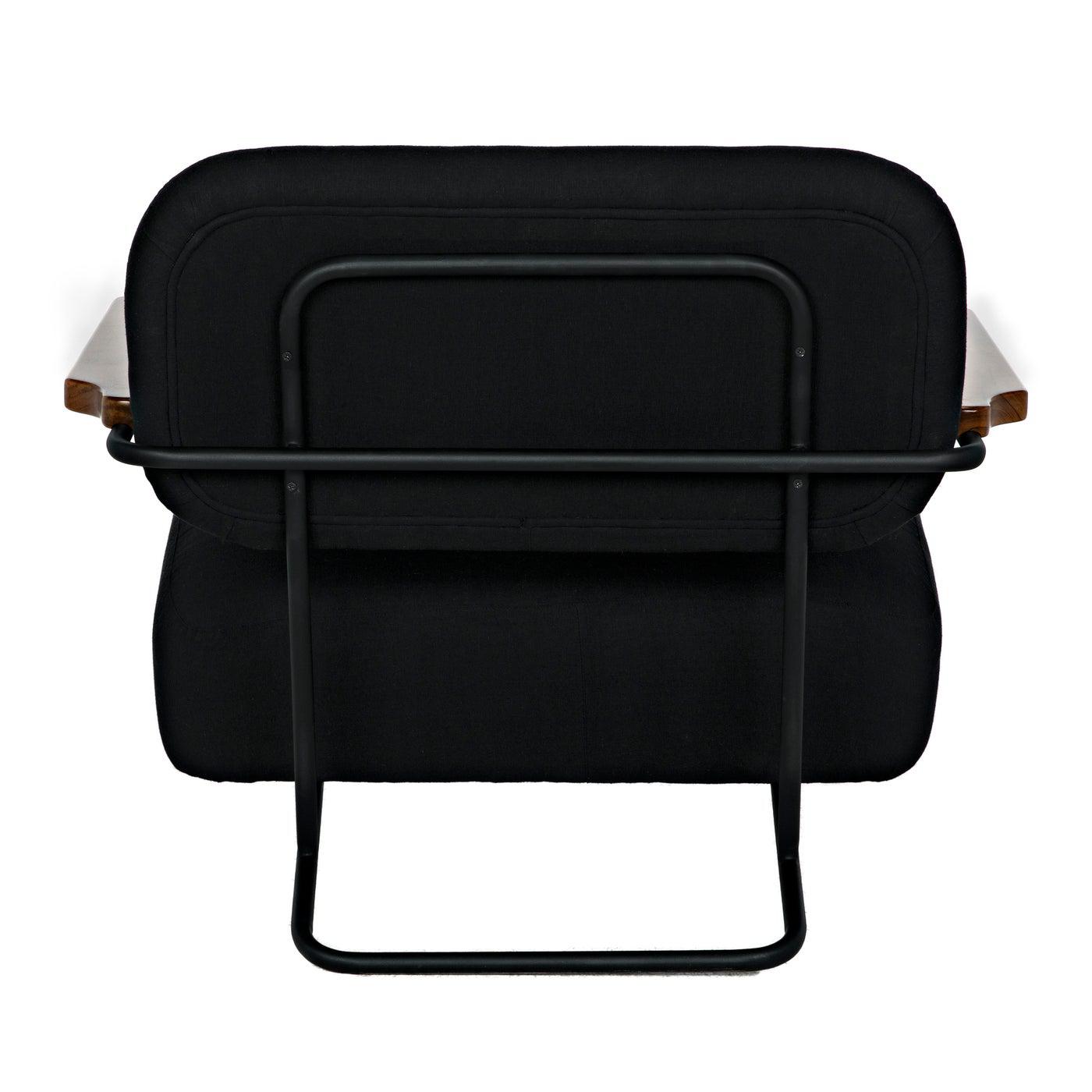 Zeus Chair with Black Cotton Fabric
