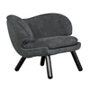 Valerie Chair with Grey Fabric-Noir Furniture-Blue Hand Home