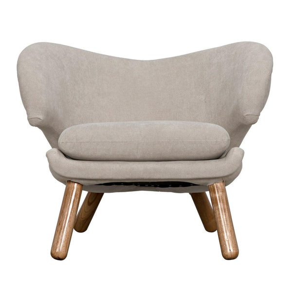 Valerie Chair with Wheat Fabric-Noir Furniture-Blue Hand Home
