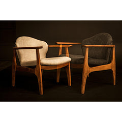 Vittorio Chair with Grey Fabric