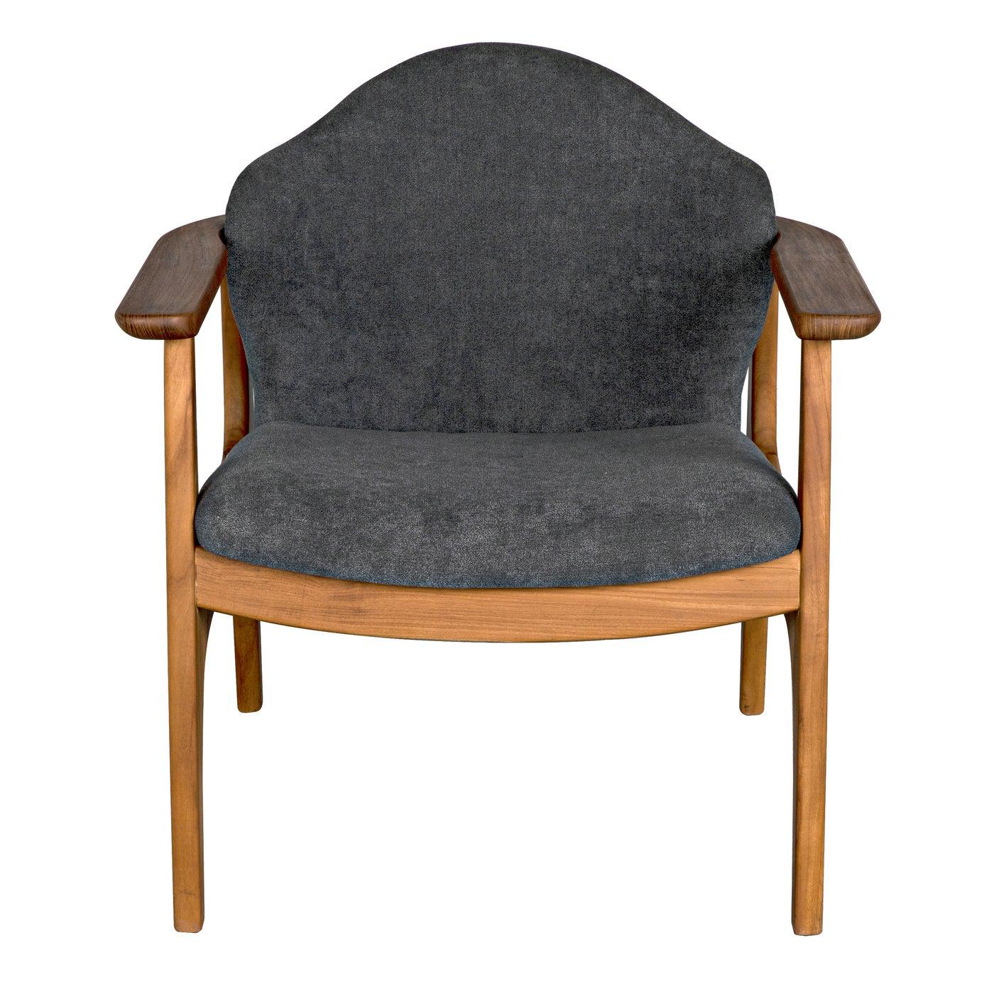 Vittorio Chair with Grey Fabric