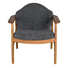 Vittorio Chair with Grey Fabric