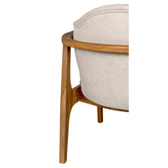 Vittorio Chair with Wheat Fabric