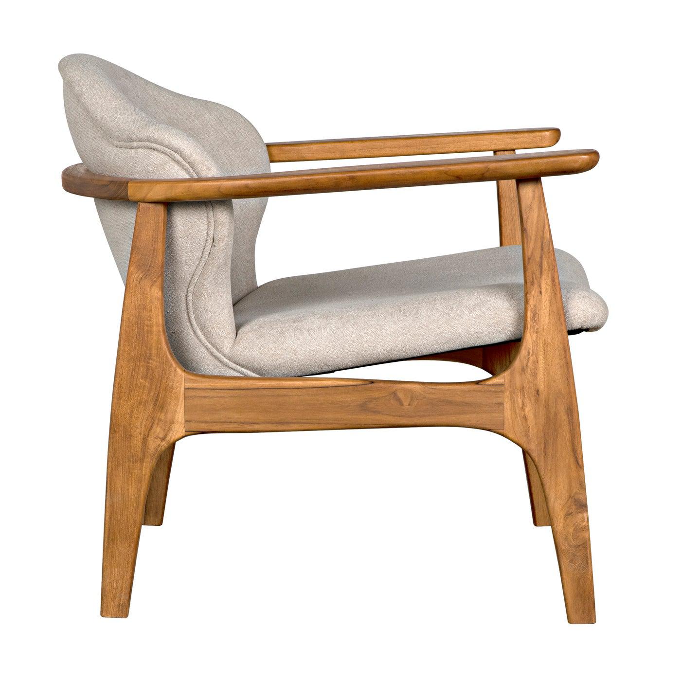 Vittorio Chair with Wheat Fabric