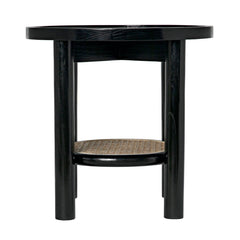 Hide Away Side Table, Charcoal Black