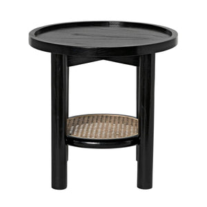 Hide Away Side Table, Charcoal Black-Noir Furniture-Blue Hand Home