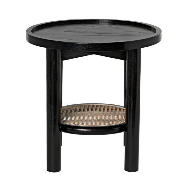Hide Away Side Table, Charcoal Black-Noir Furniture-Blue Hand Home