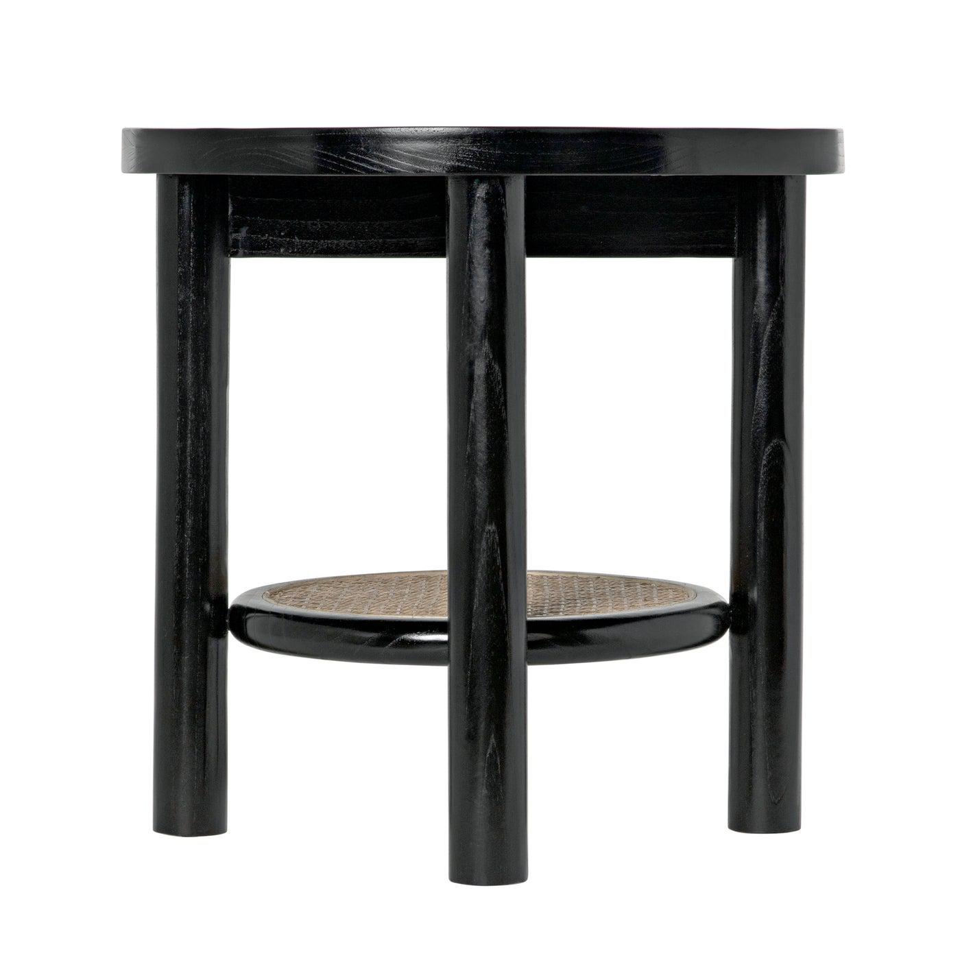 Hide Away Side Table, Charcoal Black