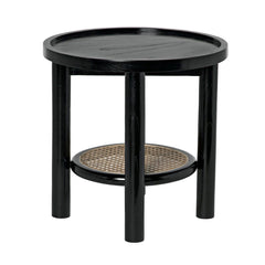 Hide Away Side Table, Charcoal Black