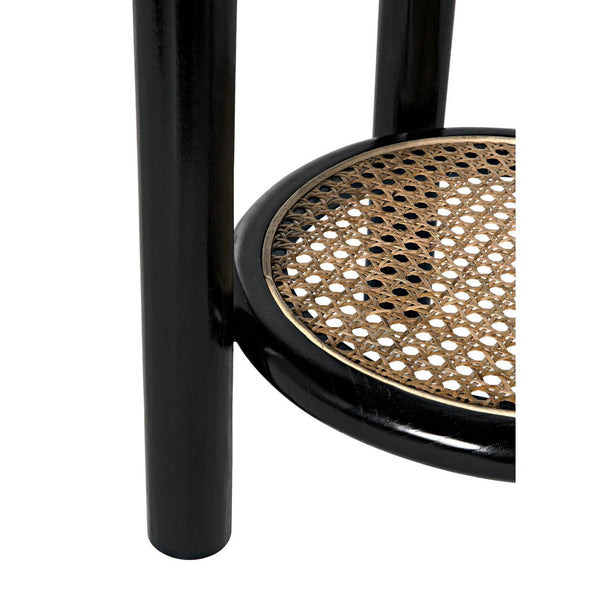 Hide Away Side Table, Charcoal Black-Noir Furniture-Blue Hand Home