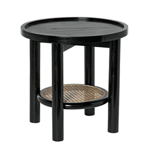 Hide Away Side Table, Charcoal Black-Noir Furniture-Blue Hand Home