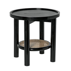 Hide Away Side Table, Charcoal Black
