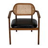 Tolka Chair, Teak with Leather Seat-Noir Furniture-Blue Hand Home