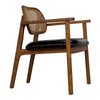 Tolka Chair, Teak with Leather Seat-Noir Furniture-Blue Hand Home