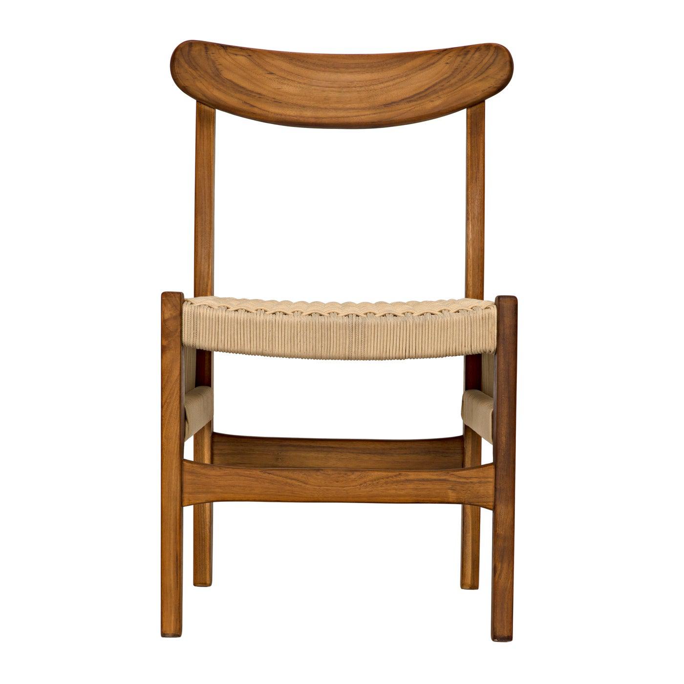 Shagira Chair, Teak with Woven Rope