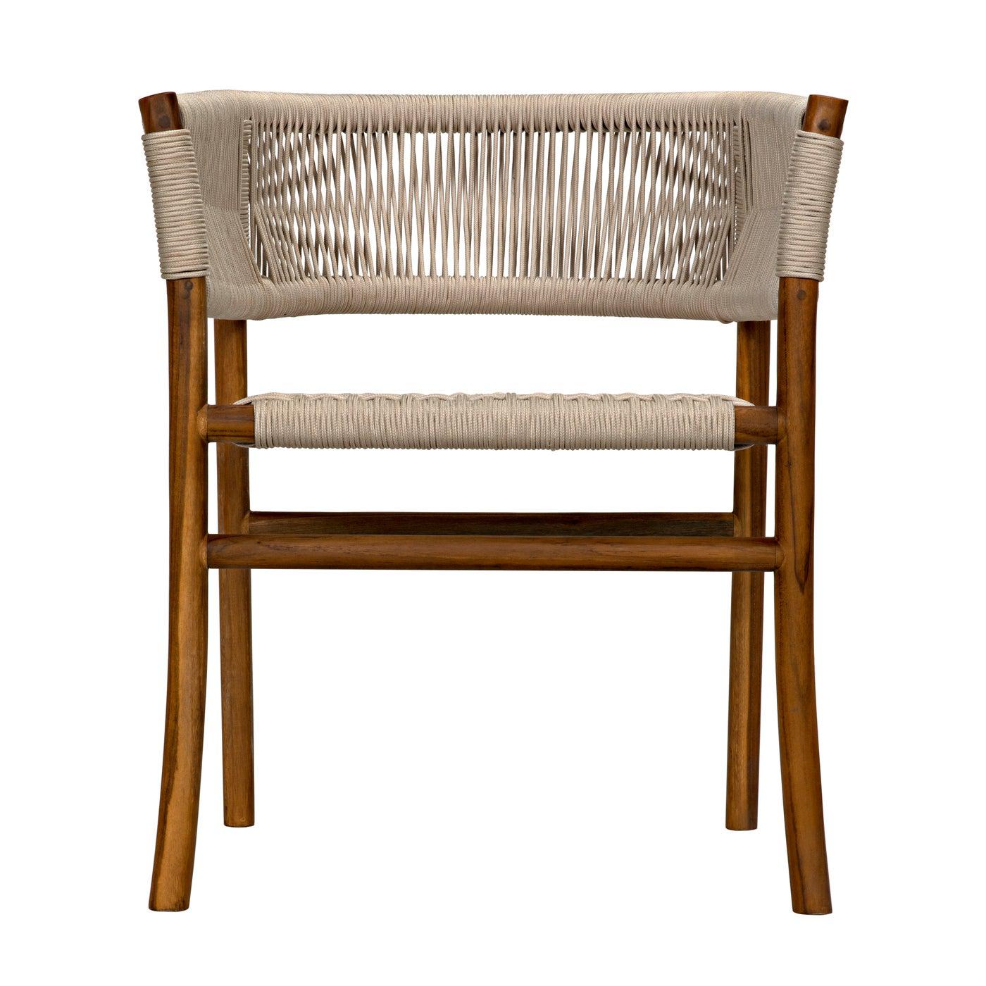 Conrad Chair, Teak with Woven Rope