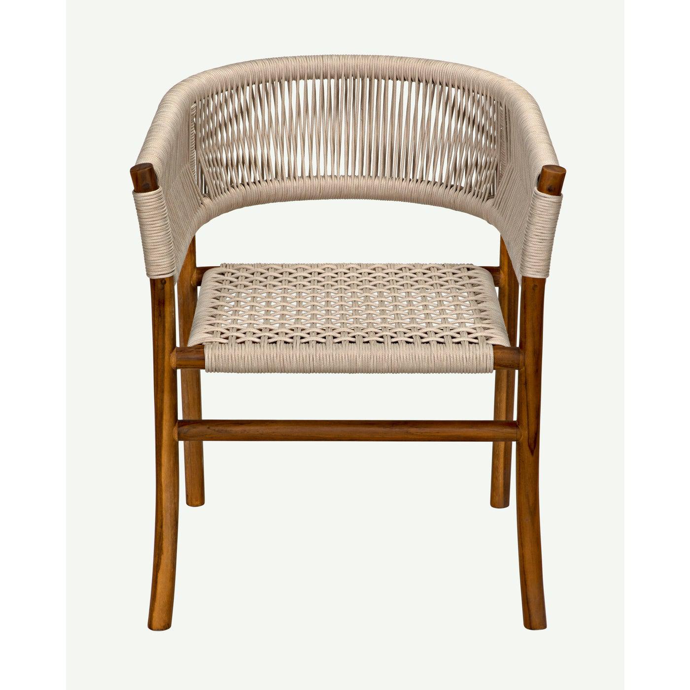 Conrad Chair, Teak with Woven Rope