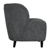 Laffont Chair with Grey Fabric-Noir Furniture-Blue Hand Home