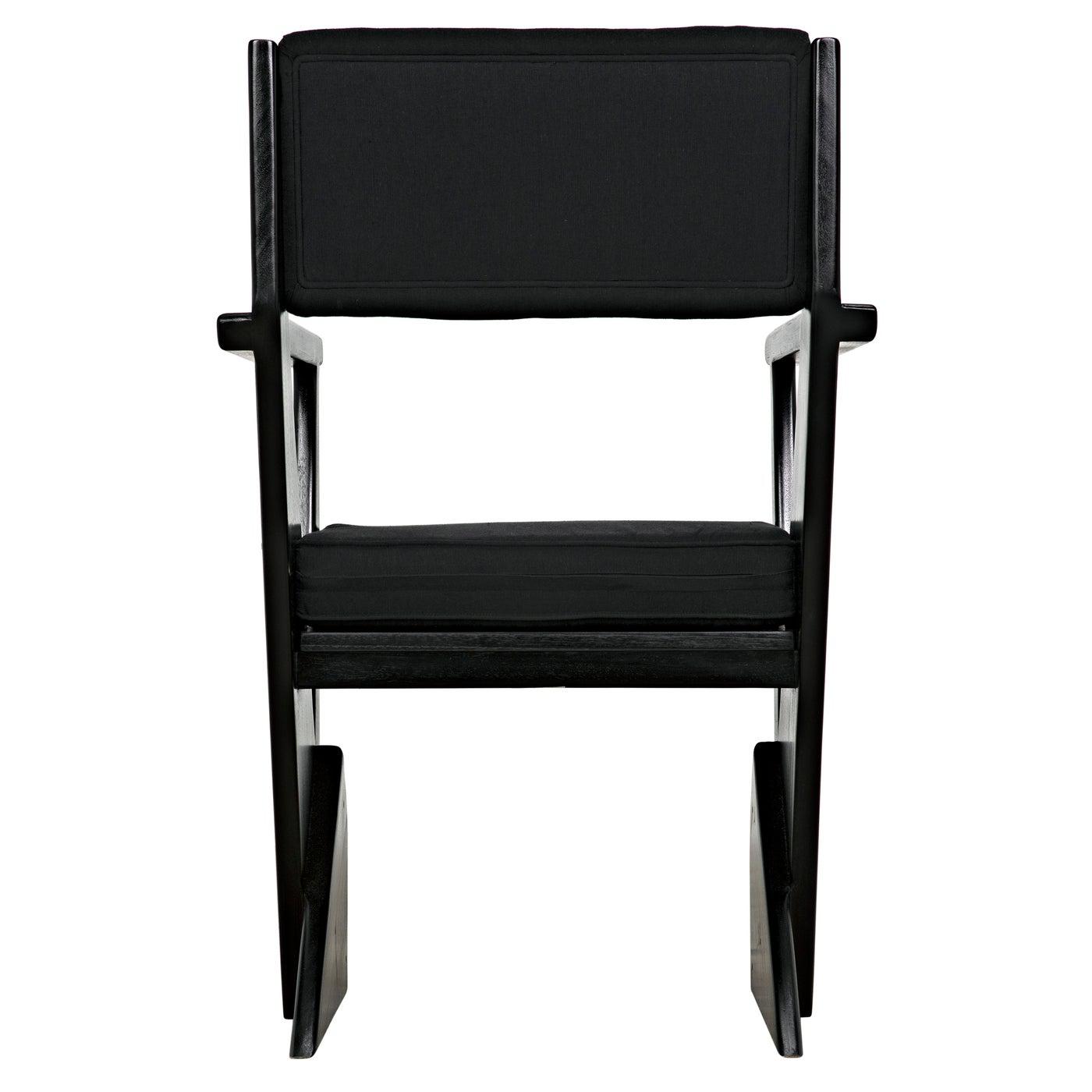 Madoc Arm Chair-Noir Furniture-Blue Hand Home