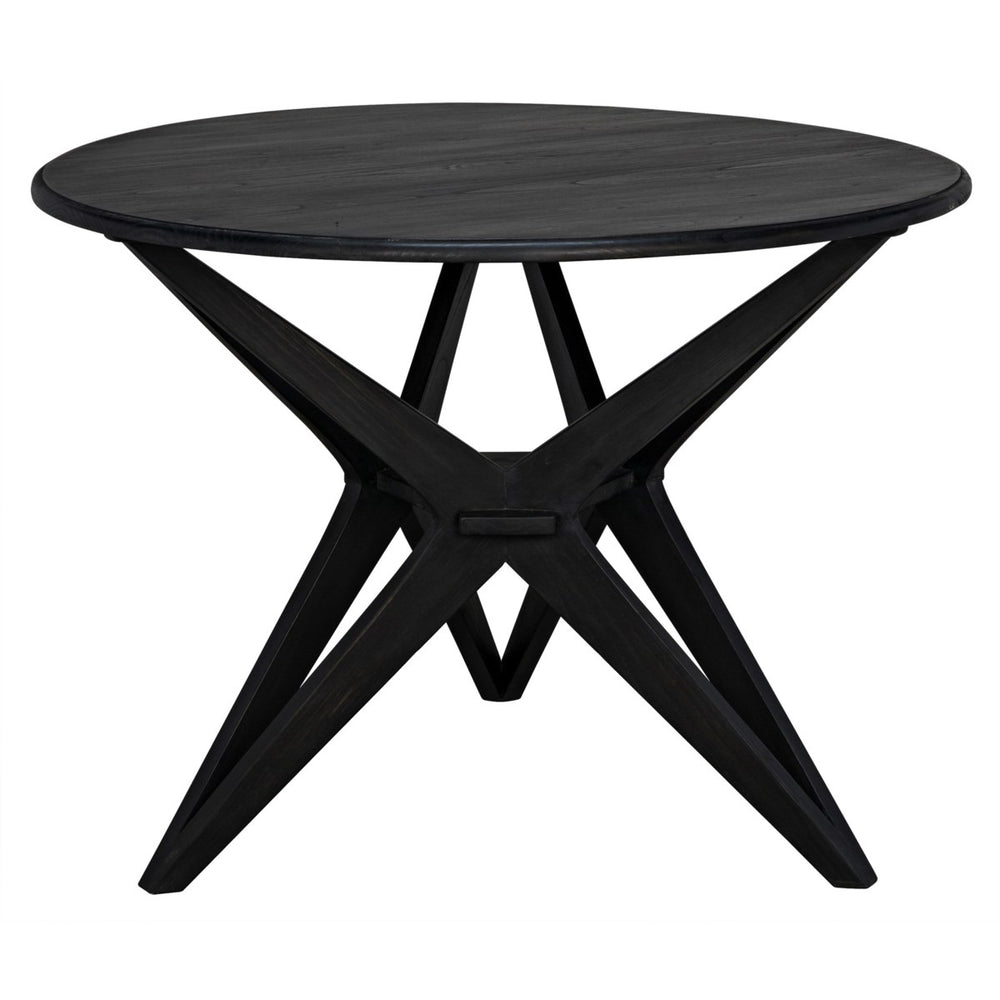 Noir Furniture Victor Dining Table, Charcoal Black-Noir Furniture-Blue Hand Home