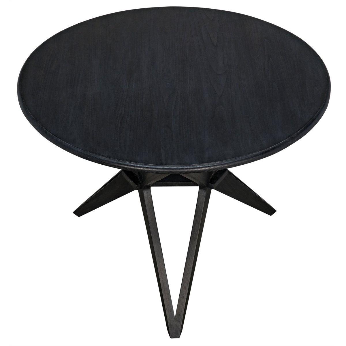 Noir Furniture Victor Dining Table, Charcoal Black-Noir Furniture-Blue Hand Home