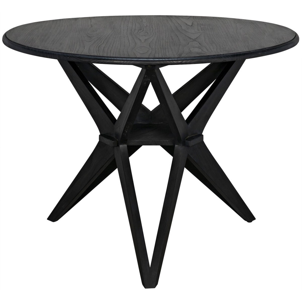 Noir Furniture Victor Dining Table, Charcoal Black-Noir Furniture-Blue Hand Home