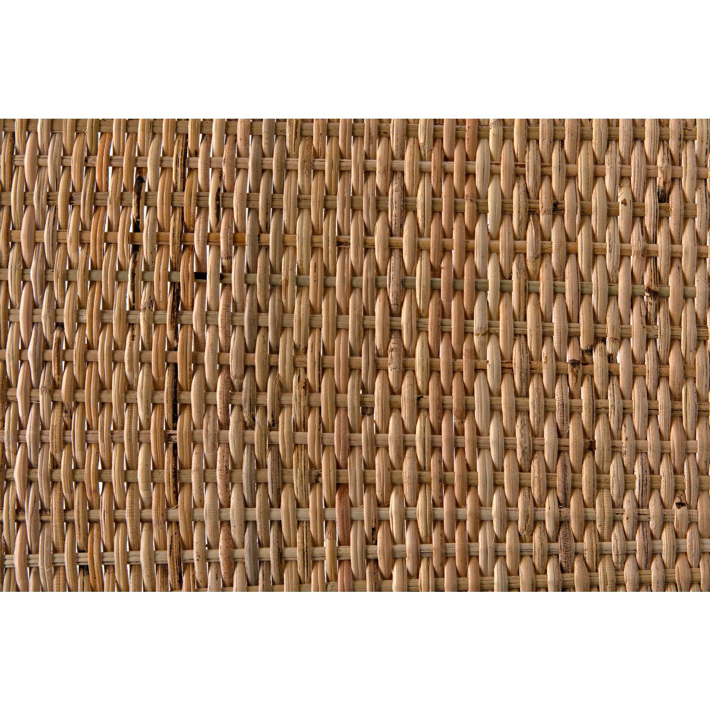 Dallas Chair, Black Burnt with Rattan
