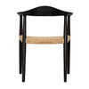 Dallas Chair, Black Burnt with Rattan-Noir Furniture-Blue Hand Home