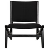 Noir Furniture Boomerang Chair, Charcoal Black-Noir Furniture-Blue Hand Home